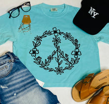 Load image into Gallery viewer, Floral Peace Sign Tee
