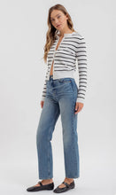 Load image into Gallery viewer, Striped Button Front Cardigan
