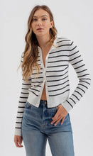 Load image into Gallery viewer, Striped Button Front Cardigan

