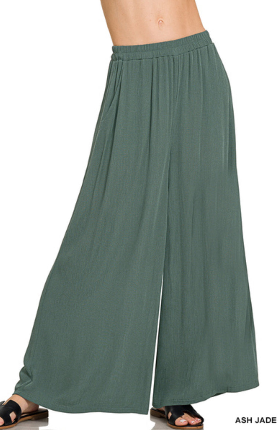 Woven Crinkle Pants