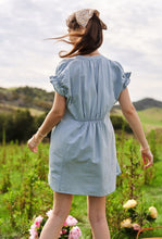 Load image into Gallery viewer, Flutter Sleeve Denim Dress
