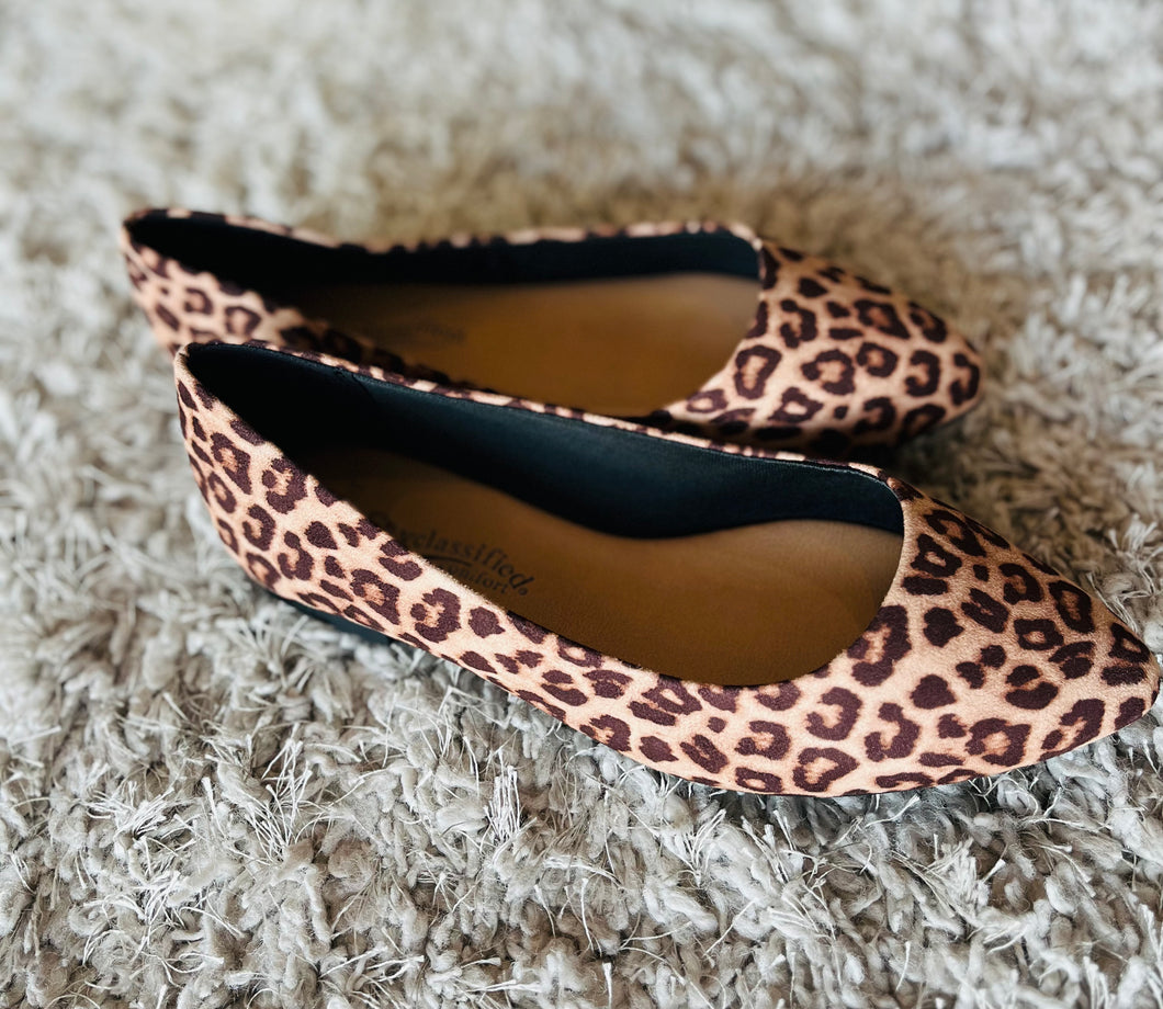 Cheetah Pointy Toe Flats