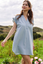 Load image into Gallery viewer, Flutter Sleeve Denim Dress
