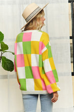 Load image into Gallery viewer, Checker Colorblock Sweater
