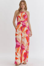 Load image into Gallery viewer, Printed Halter Jumpsuit

