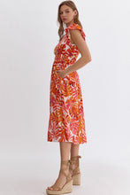 Load image into Gallery viewer, Leaf Print Midi Dress
