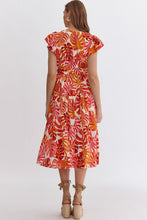 Load image into Gallery viewer, Leaf Print Midi Dress
