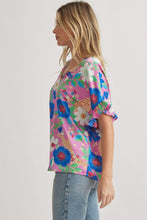 Load image into Gallery viewer, Floral V-Neck Blouse
