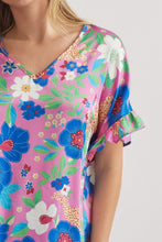 Load image into Gallery viewer, Floral V-Neck Blouse
