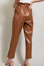 Load image into Gallery viewer, Leather Tie Waist Pants
