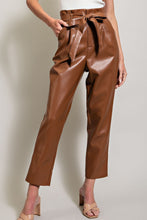 Load image into Gallery viewer, Leather Tie Waist Pants
