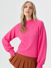 Load image into Gallery viewer, Mock Neck Textured Top
