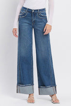 Load image into Gallery viewer, Shine Cuffed Wide Jeans
