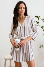 Load image into Gallery viewer, Striped Belted Dress
