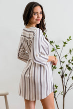 Load image into Gallery viewer, Striped Belted Dress
