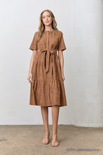 Load image into Gallery viewer, Corduroy Button Front Dress
