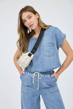 Load image into Gallery viewer, Chambray Crop Top
