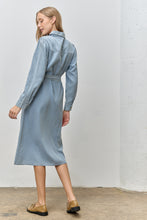 Load image into Gallery viewer, Chambray Button Shirt Dress
