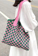Load image into Gallery viewer, Checkered Crochet Bag
