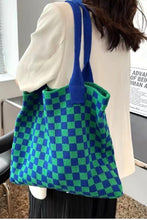Load image into Gallery viewer, Checkered Crochet Bag
