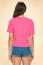 Load image into Gallery viewer, Checkered Bow Cherry Tee
