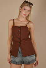 Load image into Gallery viewer, Chocolate Button Front Vest
