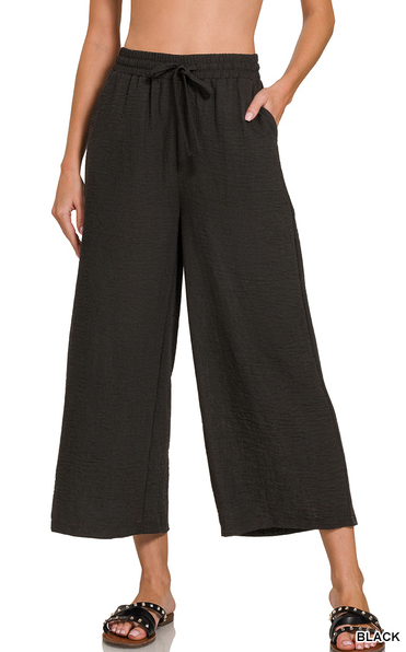 Woven Crepe Pants