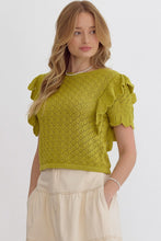 Load image into Gallery viewer, Crochet Ruffle Top
