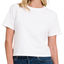 Load image into Gallery viewer, Crew Neck Cropped Tee
