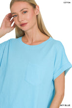 Load image into Gallery viewer, Cuffed Pocket Tee
