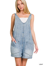 Load image into Gallery viewer, Denim Short Overalls
