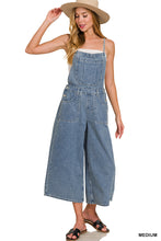 Load image into Gallery viewer, Denim Wide Leg Overalls
