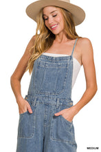 Load image into Gallery viewer, Denim Wide Leg Overalls
