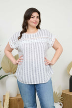 Load image into Gallery viewer, Stripe Floral Blouse
