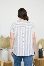 Load image into Gallery viewer, Stripe Floral Blouse
