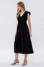 Load image into Gallery viewer, Flutter Sleeve Midi Dress
