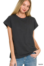 Load image into Gallery viewer, Cotton Folded Sleeve Tee

