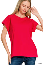 Load image into Gallery viewer, Cotton Folded Sleeve Tee
