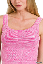 Load image into Gallery viewer, Washed Herringbone Rib Tank
