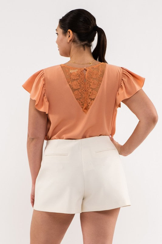 Madeline Lace Back Top