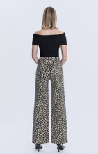 Load image into Gallery viewer, Leopard Wide Leg Jeans
