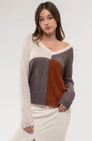 Lightweight Colorblock Sweater