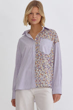 Load image into Gallery viewer, Stripe Print Button Up
