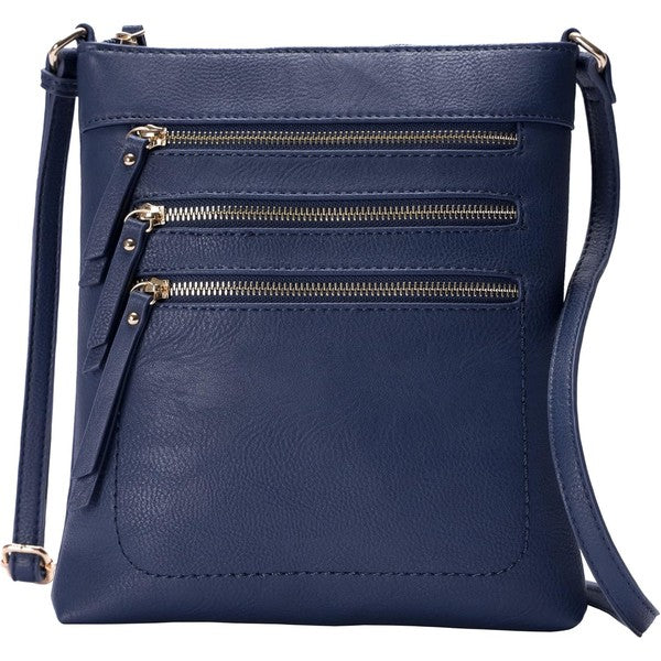 Multi Zipper Crossbody Bag