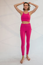 Load image into Gallery viewer, Nylon Rib Crop Top
