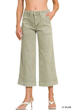 Load image into Gallery viewer, Cropped Olive Pants
