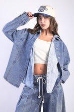 Load image into Gallery viewer, Oversized Denim Shirt
