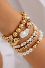 Load image into Gallery viewer, Pearl Bead Stack Bracelet
