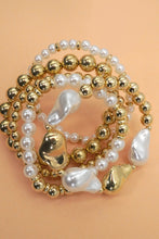 Load image into Gallery viewer, Pearl Bead Stack Bracelet
