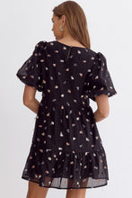 Load image into Gallery viewer, Pom Pom Bubble Sleeve Dress
